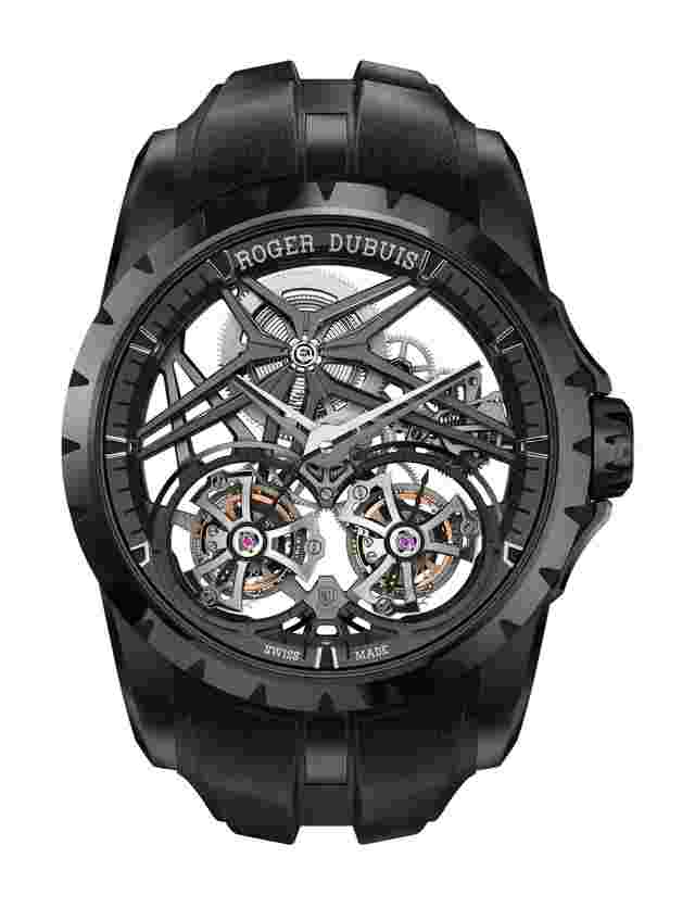 Roger Dubuis
  
          Excalibur Double Tourbillon Black Ceramic