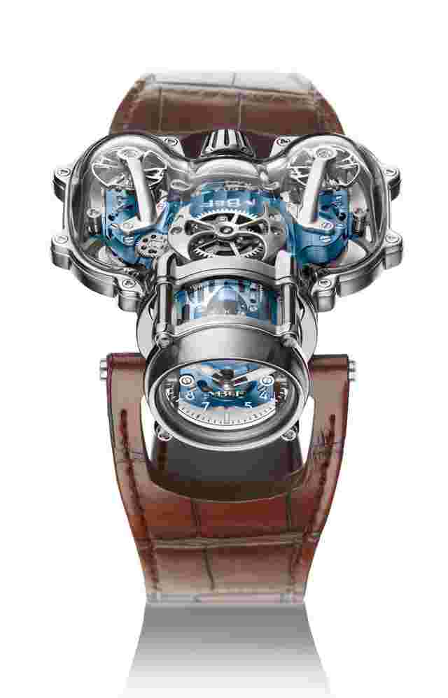 MB&F
  
          HM9-SV White Gold Blue