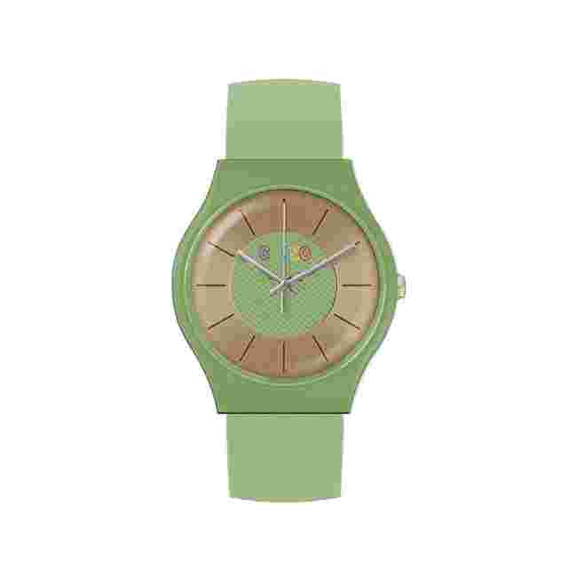 Crayo Trinity Rose Dial Green Leatherette Watch CRACR4403
