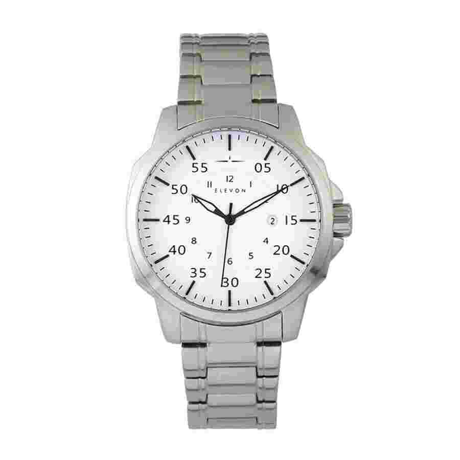 Elevon Hughes White Dial Men's Watch ELE100-1