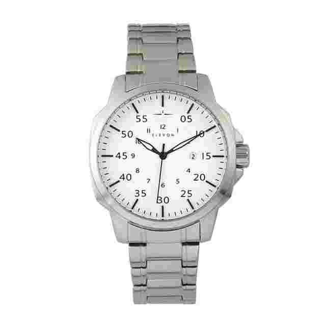 Elevon Hughes White Dial Men's Watch ELE100-1