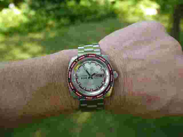 Vintage, Nicolet, Caribe 999, Day/Date, Stainless, Automatic, Rotating Bezel