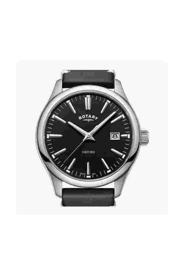 Rotary Mens Oxford Black Stainless Steel Quartz Gs05092/04 Watch - 32 off