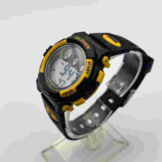 PASNEW Black Yellow 38mm Digital Women’s Watch Working New Battery