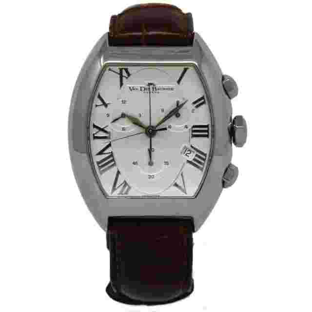 Van Der Bauwede Magnum Commander Chronograph Cal.25 Silver 1YrWarranty #I2192