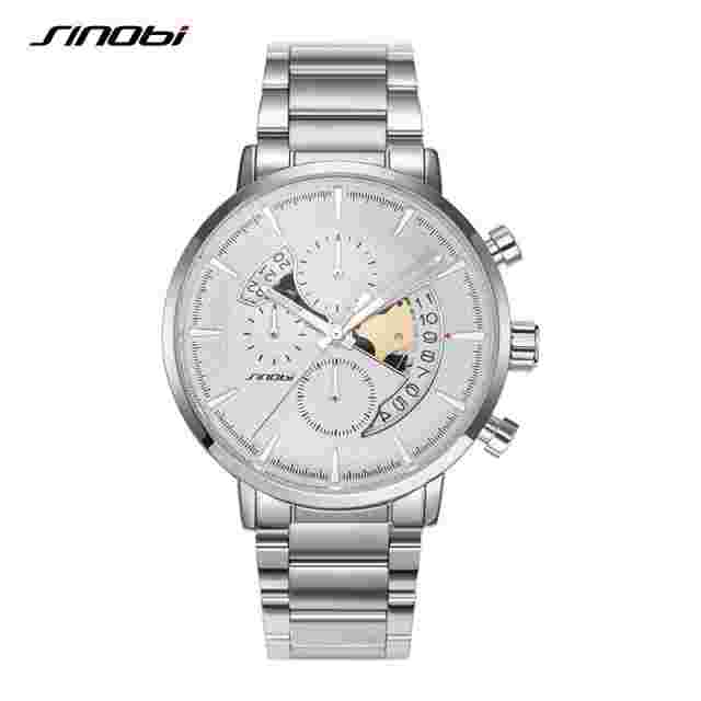SINOBI Men's Watch Calender for Menports Chronograph Watches