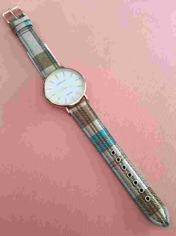 WRISTWATCH: EXCELLANC Exclusive. Tartan. BNWT. REDUCED