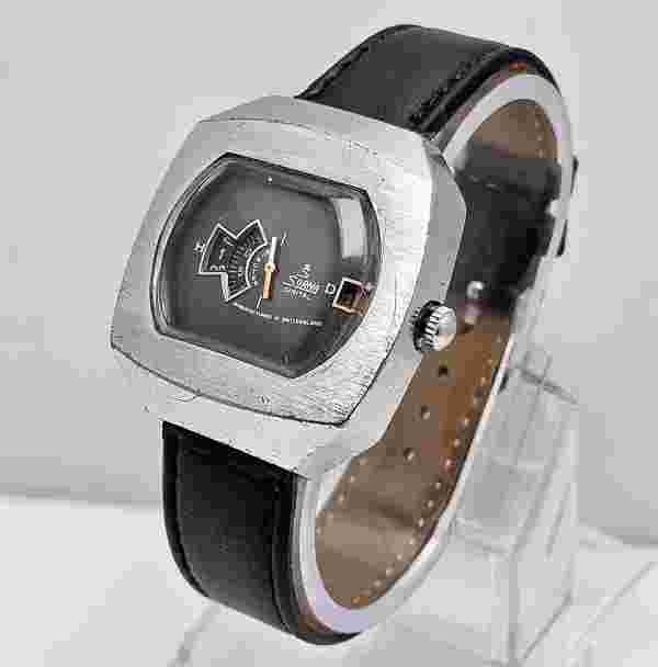 Sorna Digital Jump Hour Swiss Made Vintage Men’s Watch