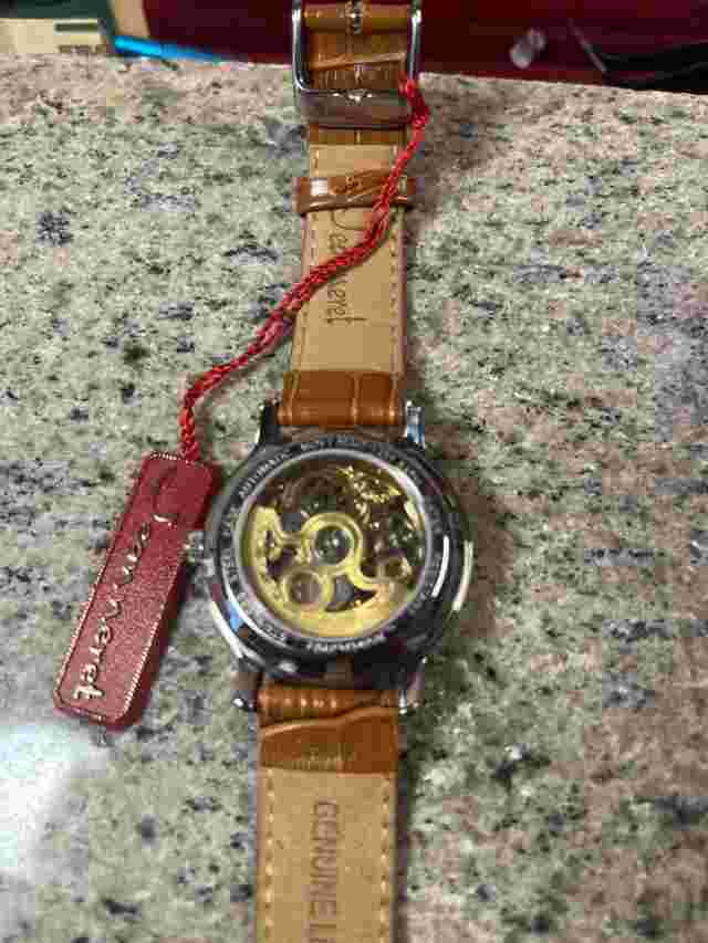 NEW Jeanneret  Sculpture Dial With Beautiful Etched Movement