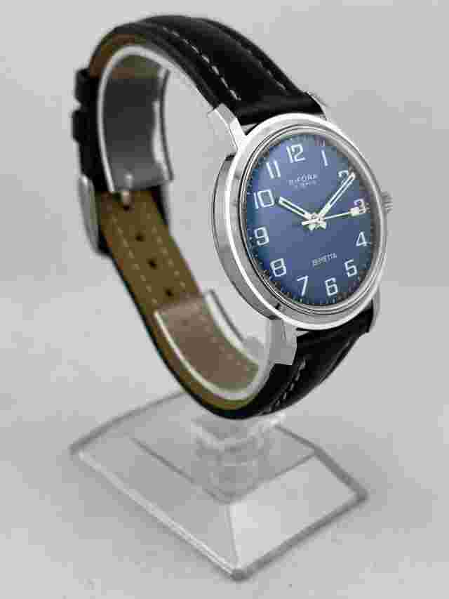Men's Wristwatch Bifora Bimetta Hand Wound Golden Kal. 130, Works