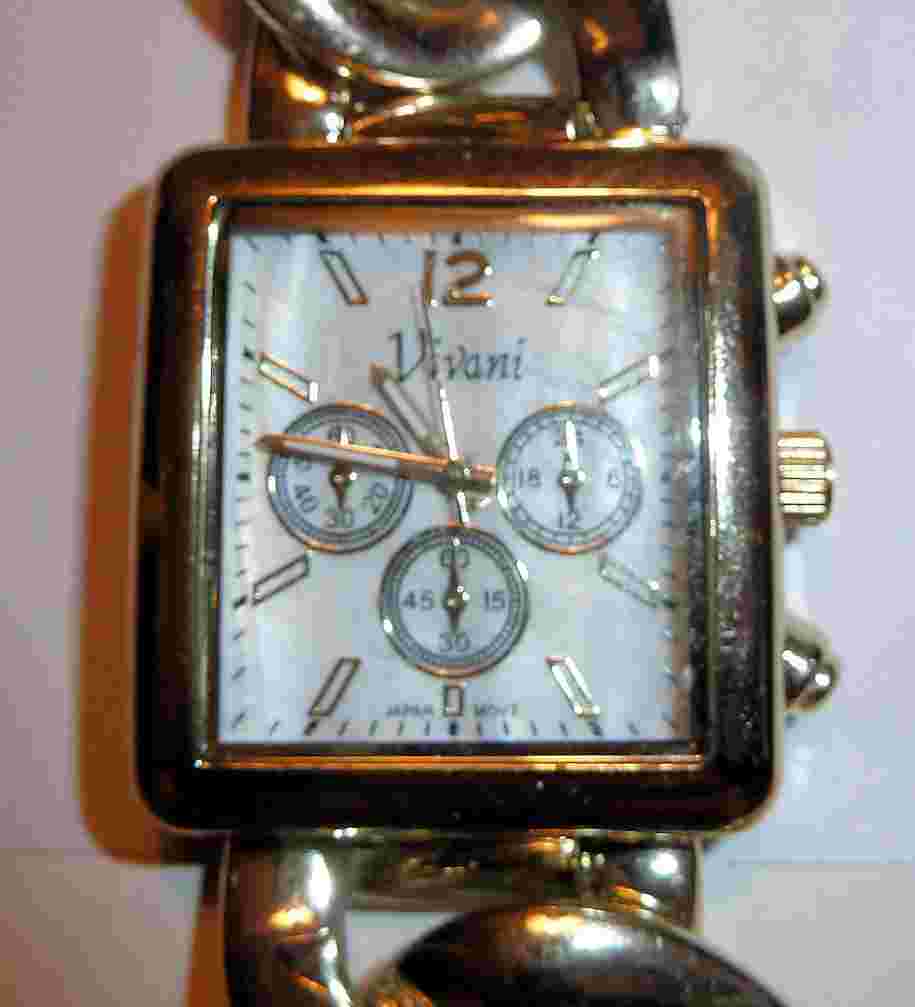 Battery WRISTWATCH Chronograph VIVANI Logo Steel Link Band
