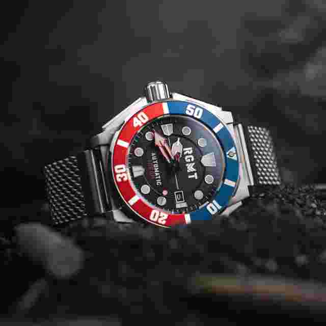 RGMT TORPEDO AUTOMATIC DIVER Stainless Steel 51mm Wristwatch RG-8027-44