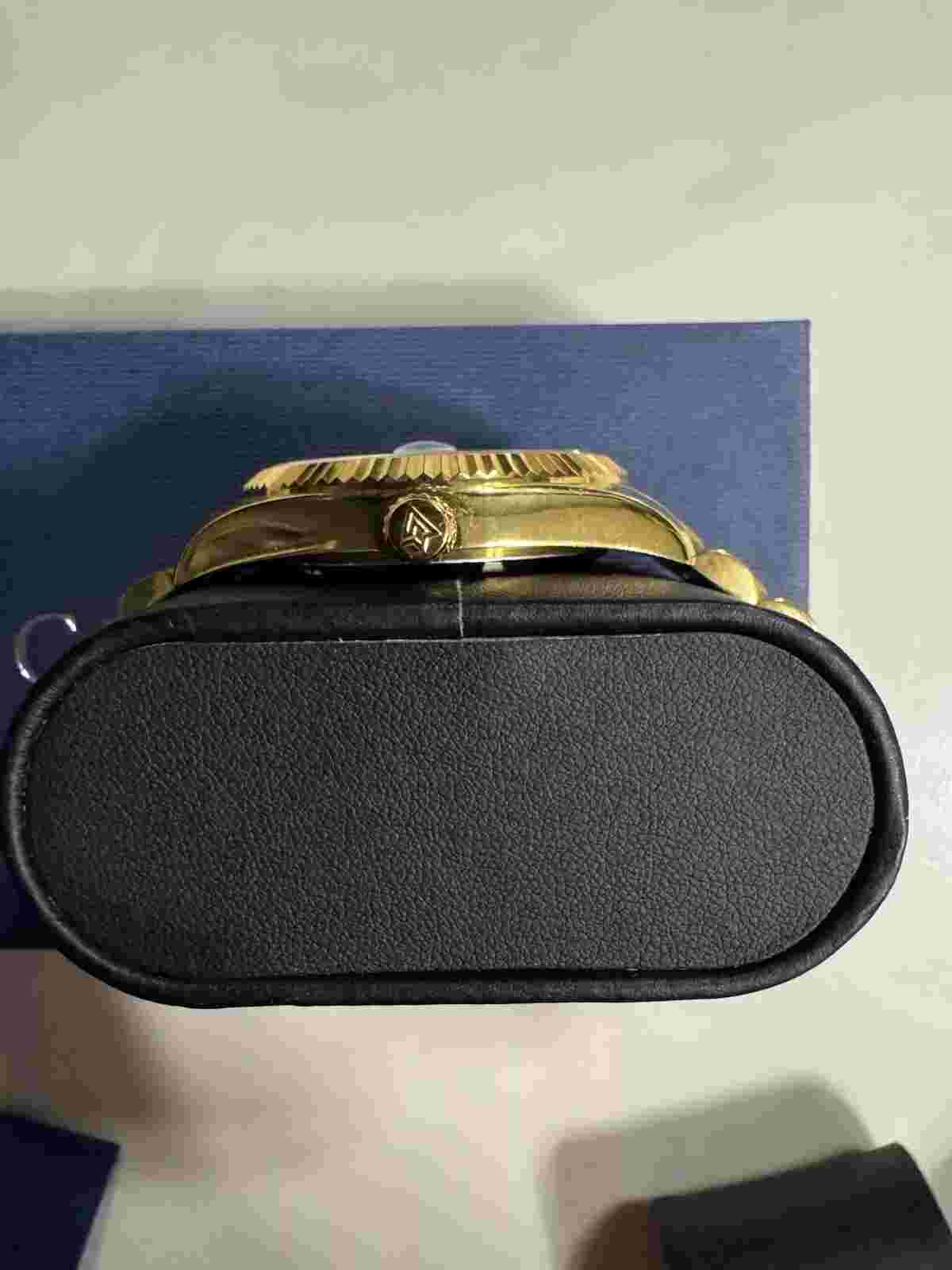 CADISEN Men's Fully Automatic Mechanical Watch Day Date Gold MINT!