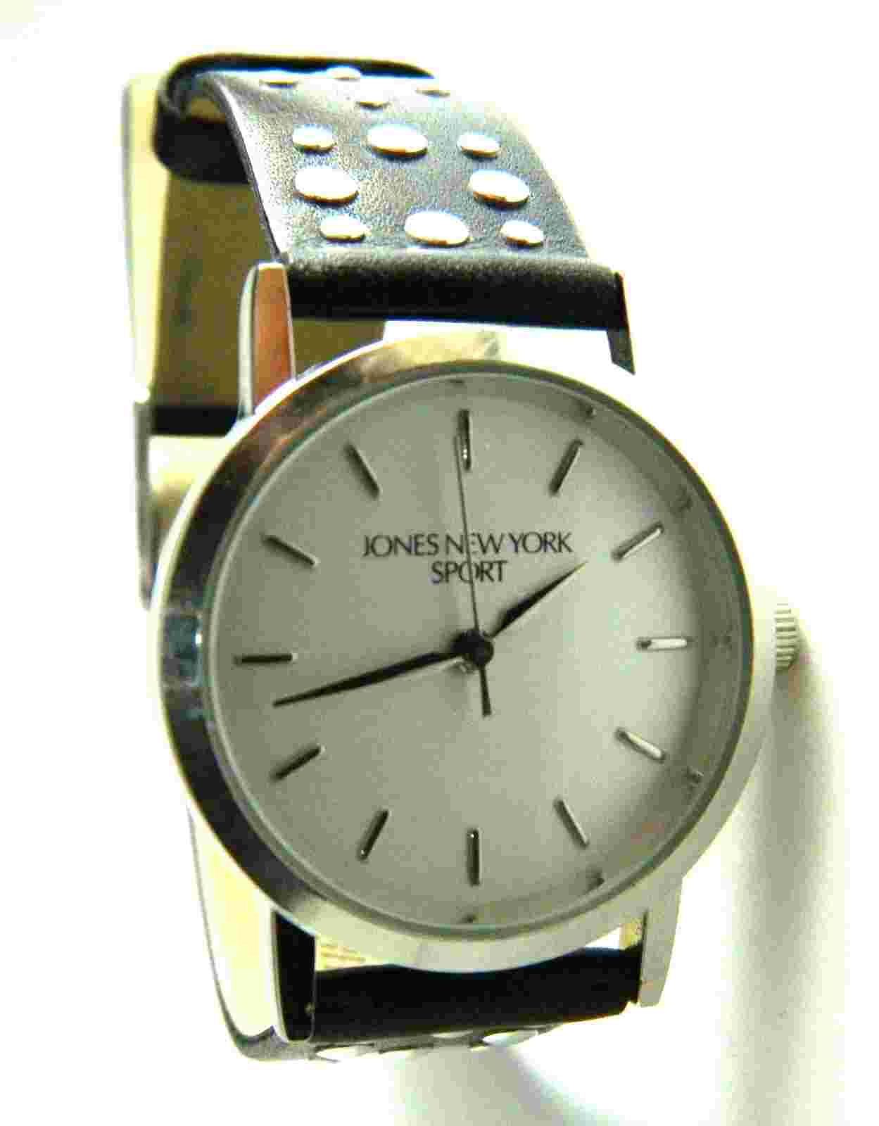 NEW JONES NEW YORK SPORT LADIES WATCH /SILVER TONE