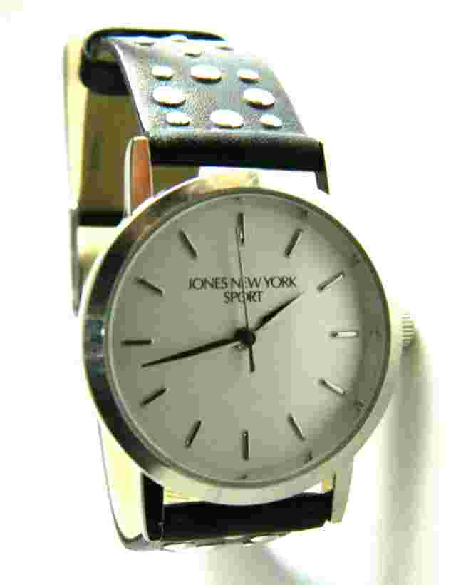 NEW JONES NEW YORK SPORT LADIES WATCH /SILVER TONE