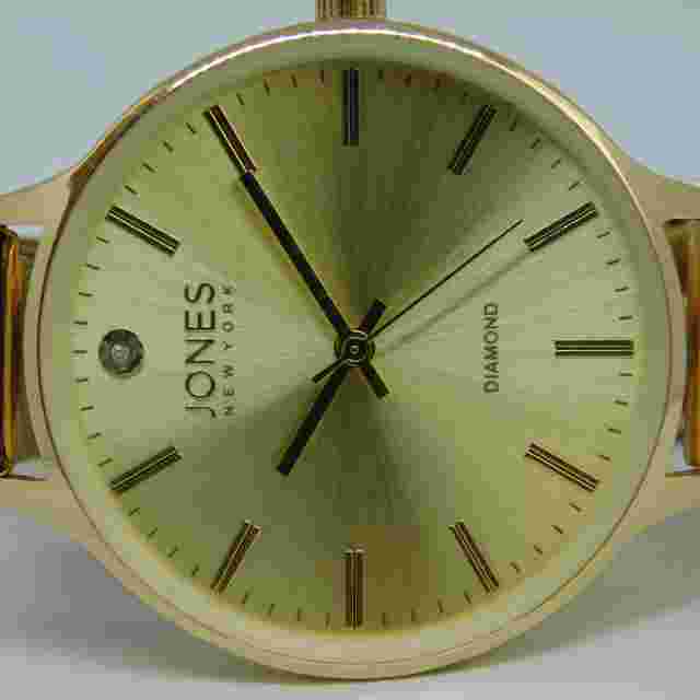 JONES New York Diamond Mesh Band Quartz Analog Women's Watch New Battery