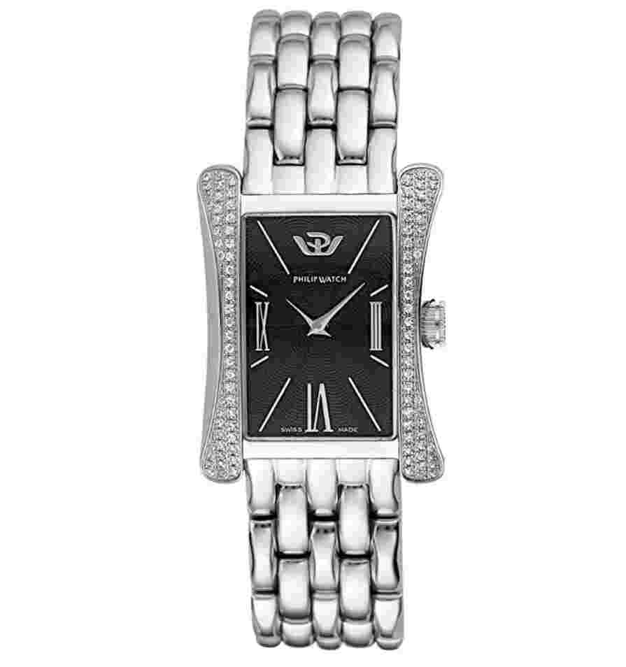PHILIP WOMEN'S QUARTZ FELLINI STAINLESS STEEL DIAMOND WATCH R8253185553