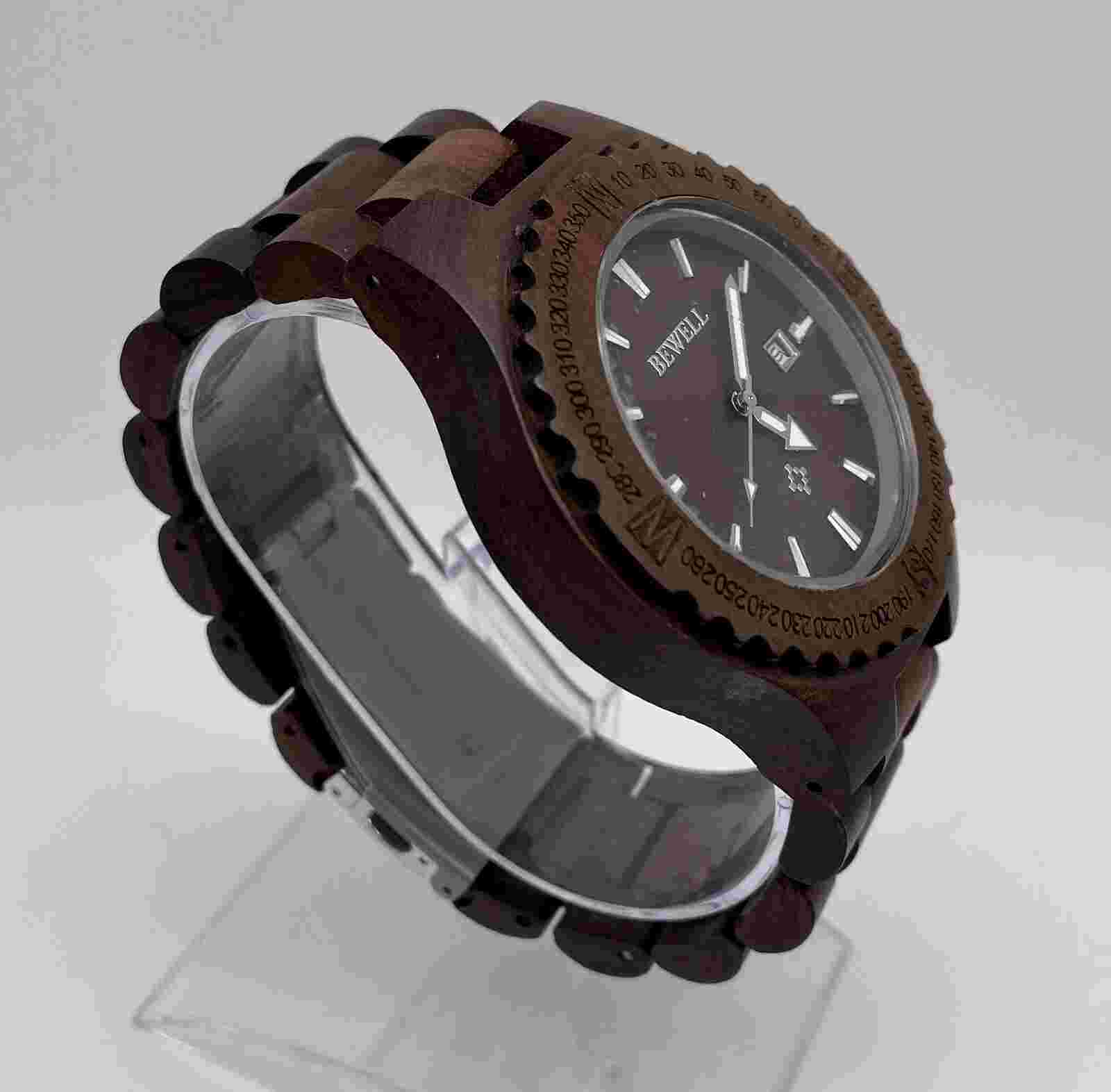 Bewell Wooden Watch - New Battery