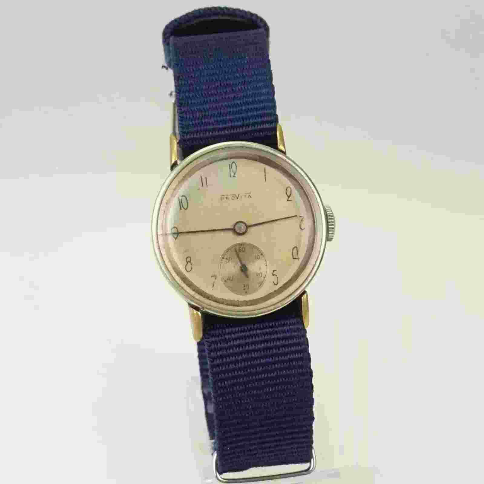 Rare! WWII 1930s PROVITA military wrist watch Men's no repeater fusee duplex RAR