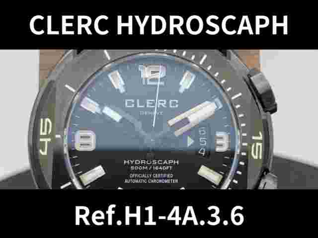 CLERC HYDROSCAPH H1-4A.3.6 500M Diver Skeleton Back Automatic BOX & Papers