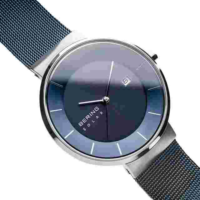 BERING Watch Scandinavian Solar Blue 39mm 14639-307 Men's