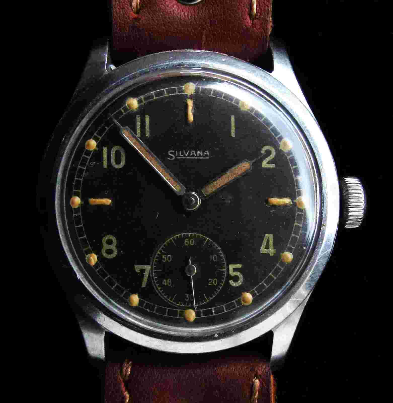 Watch Vintage German SILVANA MILITARY.WEHRMACHT WWII. Stainless steel.