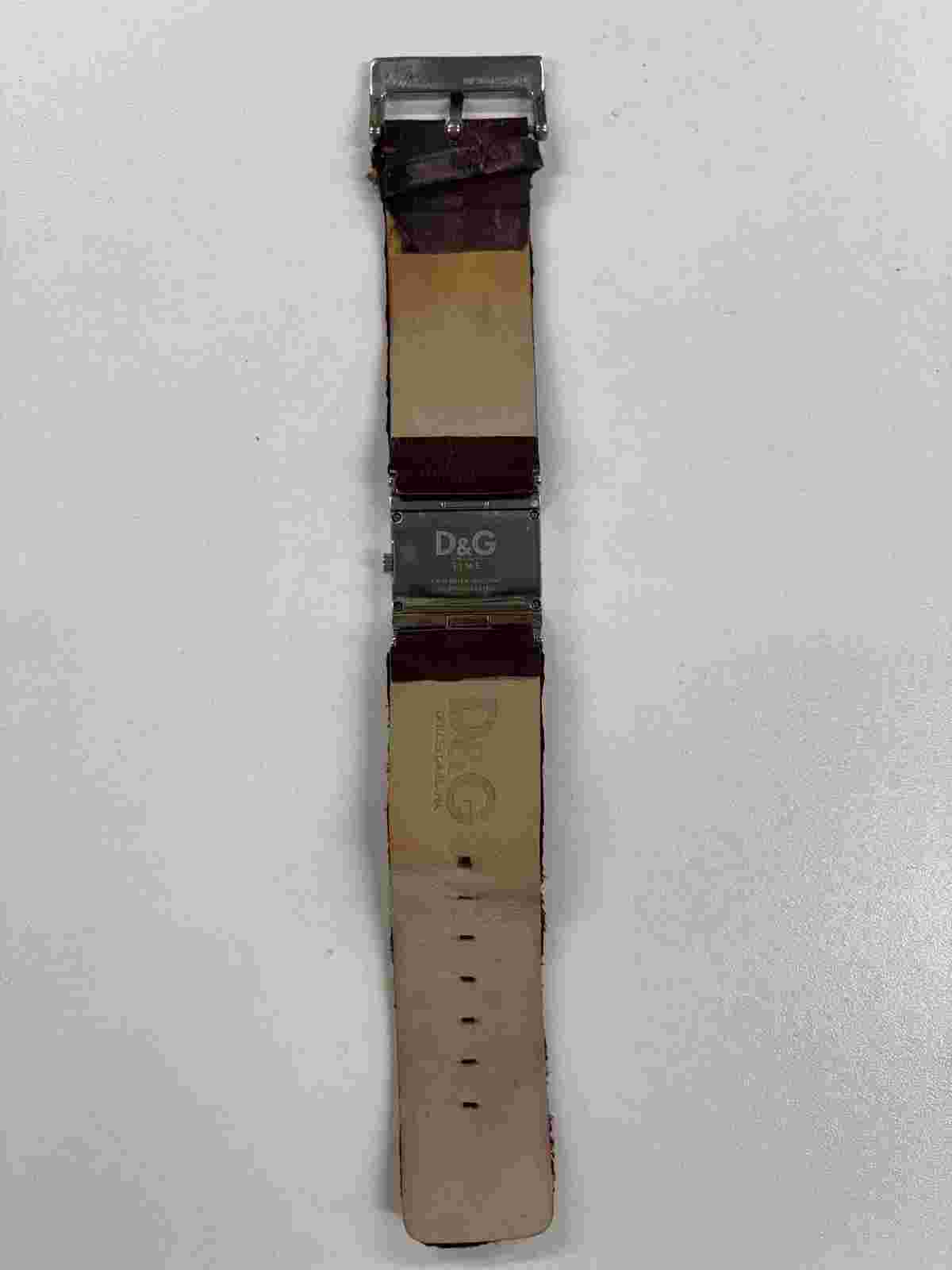 Dolce and Gabbana Stainless Steel and Red Vintage Watch 27mm (untested)