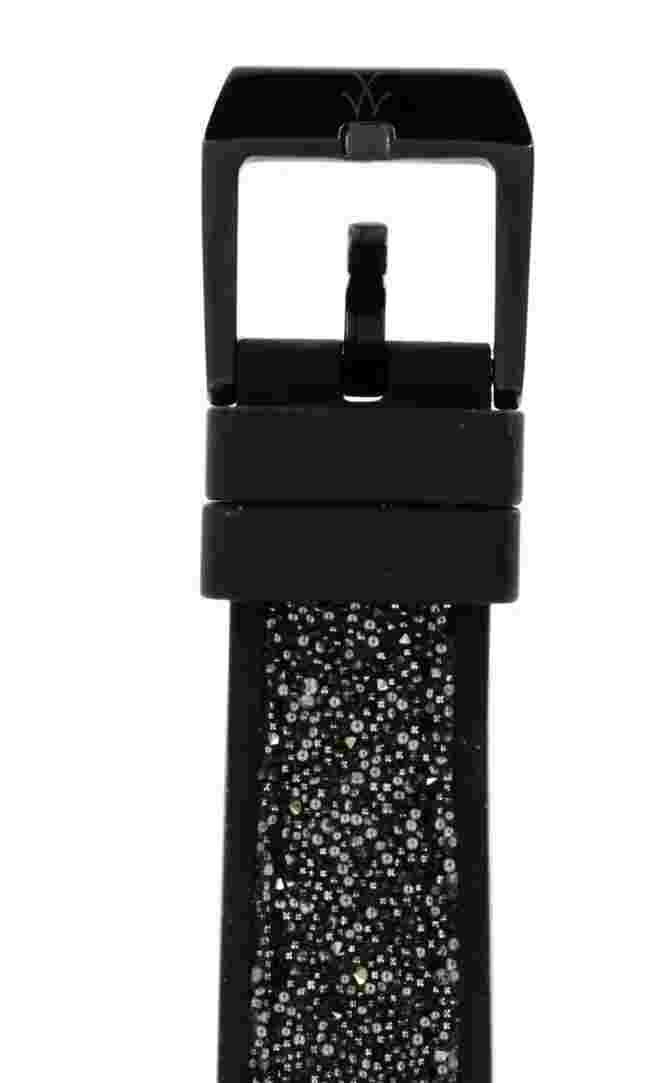 Toy Watch Women's Black Glitter Silicone Strap Watch 2376