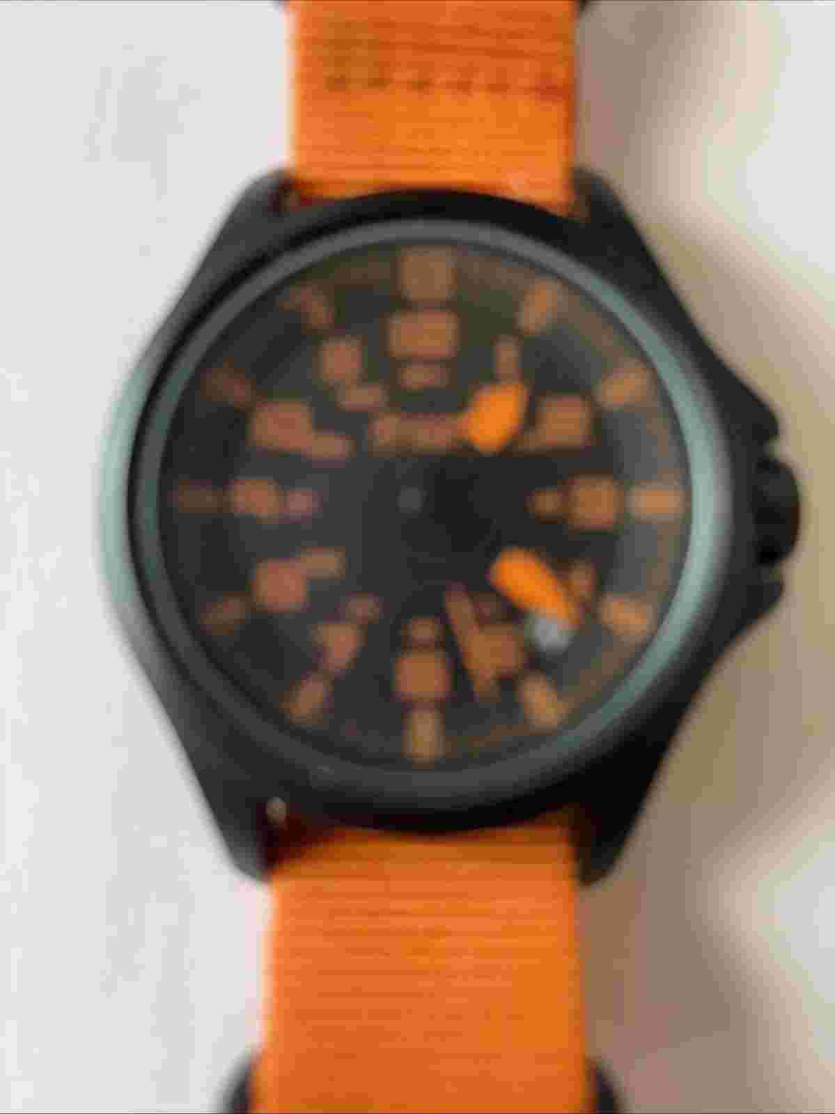INFANTRY CO.  Mens WATCH Orange 9 inch nylon band QUARTZ new battery