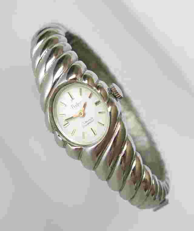 VINTAGE PEDRE 17 JEWELS MECHANICAL MANUAL CLAMPER BRACELET WRISTWATCH WORKS