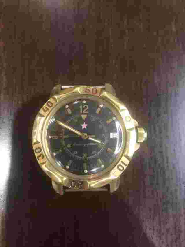 Military mechanical watch East Commander  USSR Red Star Black dial