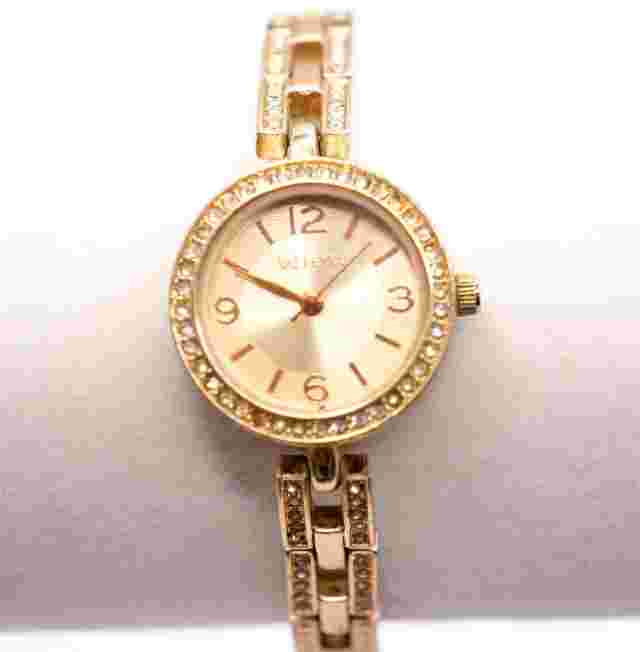 Valette Valletta Women Watch Gold Tone with Rhinestone Parts Only