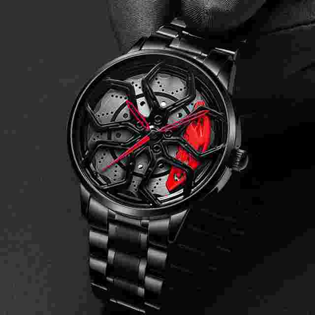 Watch Stainless Steel Men's Wheel Watch Lamborghini Quartz Waterproof Classic