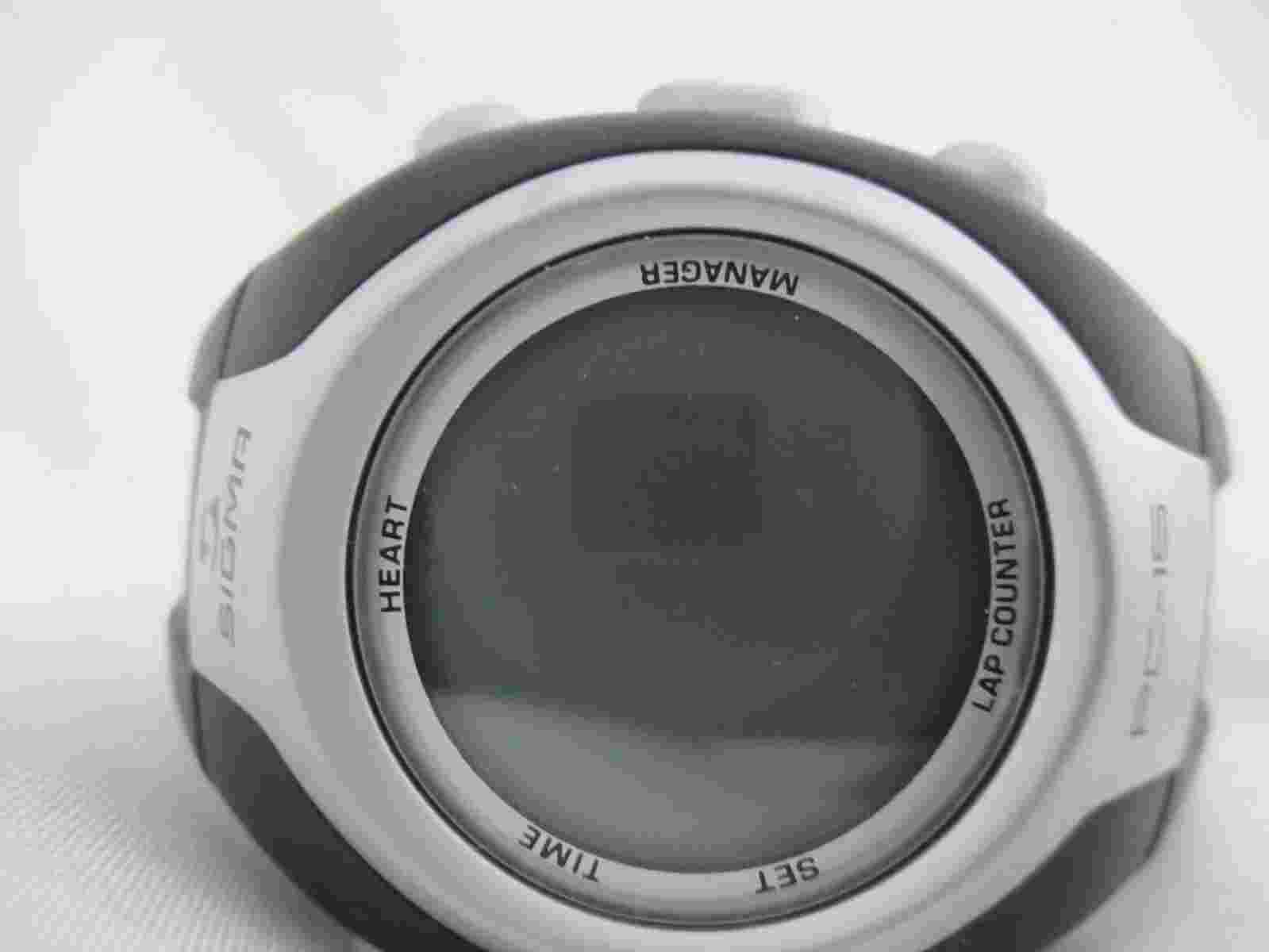Sigma Men's Digital Black Buckle Band Watch Sport Water Resistant