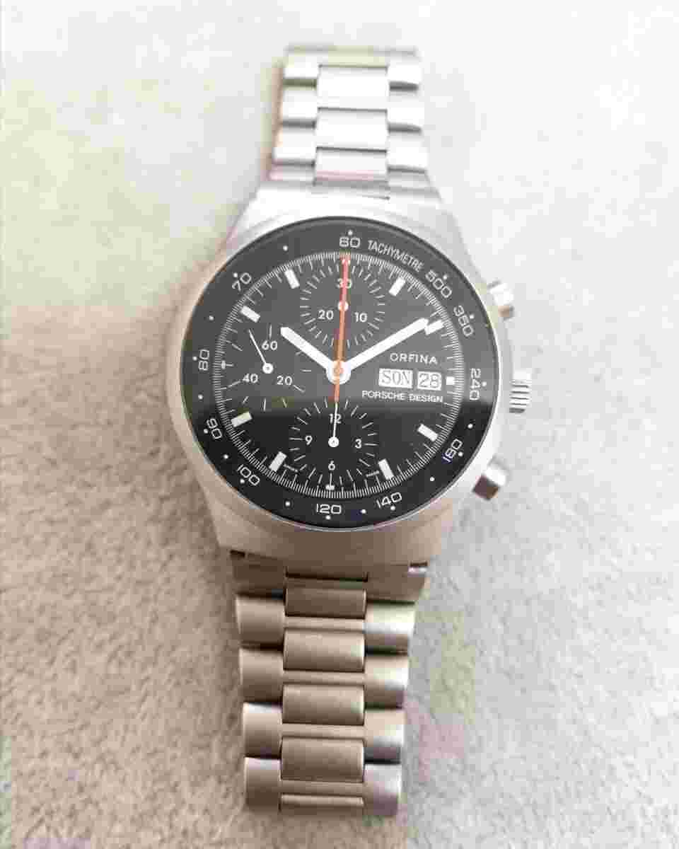 Porsche Design Orfina 7750 Chrono Top Gun PVD Black Steel Men's Watch