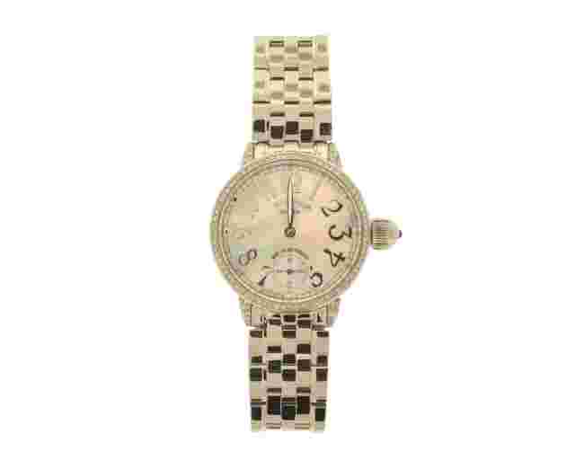 Stainless Steel Kreiger Signature Gigantium K7007 43mm Pink MOP Dial Box & Card