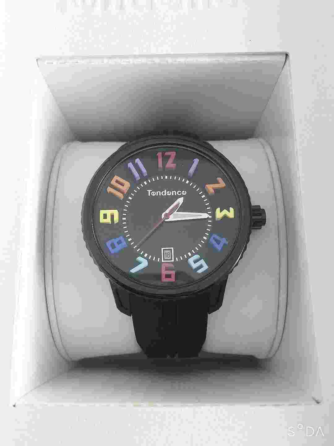 Tendence Wrist Watch Gulliver Rainbow Medium Black Dial TY930610