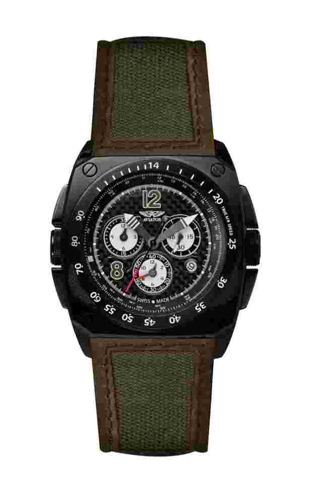 Aviator Swiss MIG 29 Cockpit Chrono M.2.04.5.011.7 Watch