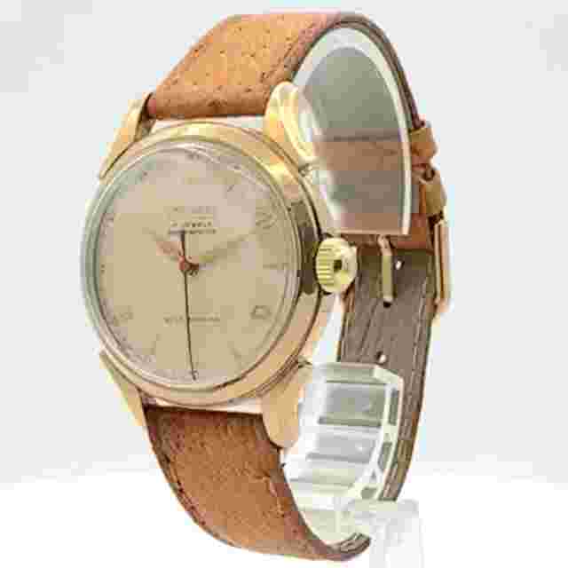 Vintage Hallmark Men's Automatic Wristwatch Swiss 10k Rolled Gold Platew/Box