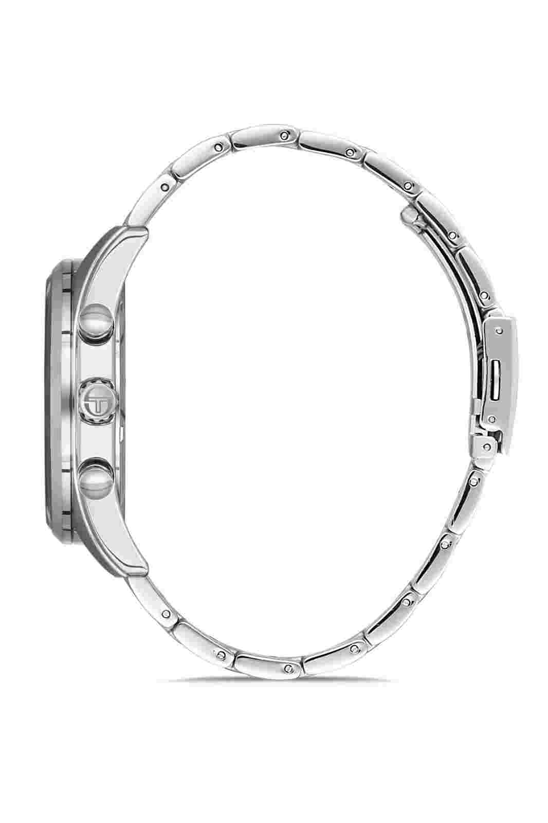 Sergio Tacchini Archivio Men Black Dial Stainless Steel Watch