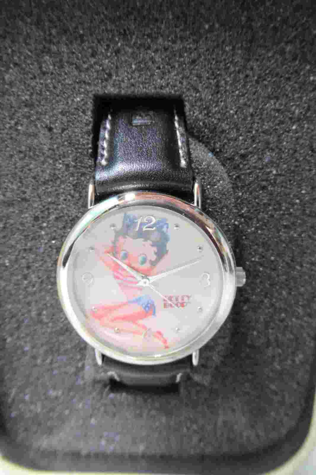 Glamorous Patriotic Betty Boop Wrist Watch NEW in Box & Tin 2004 Wristwatch