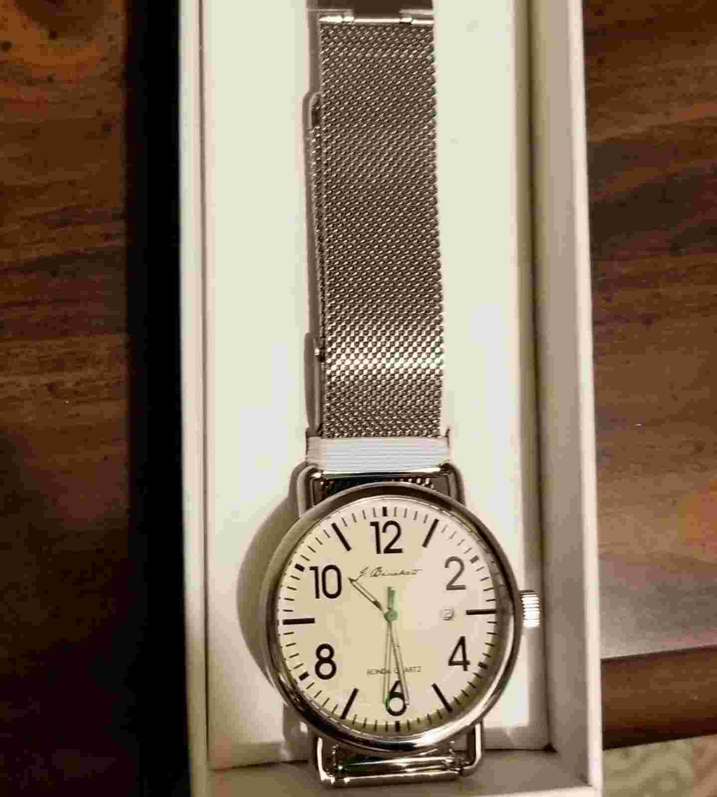 Quartz J. Brackett Camden Mesh Watch - Swiss Ronda 505 Movement