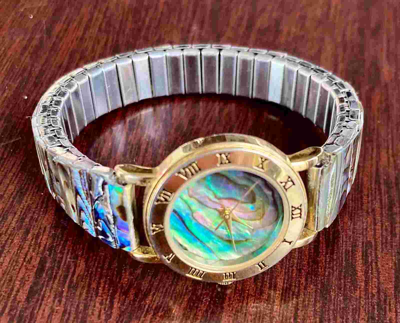 Vintage Nelsonic Watch Mother of Pearl Backing and Inserts