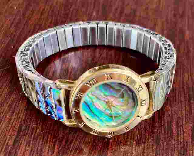 Vintage Nelsonic Watch Mother of Pearl Backing and Inserts