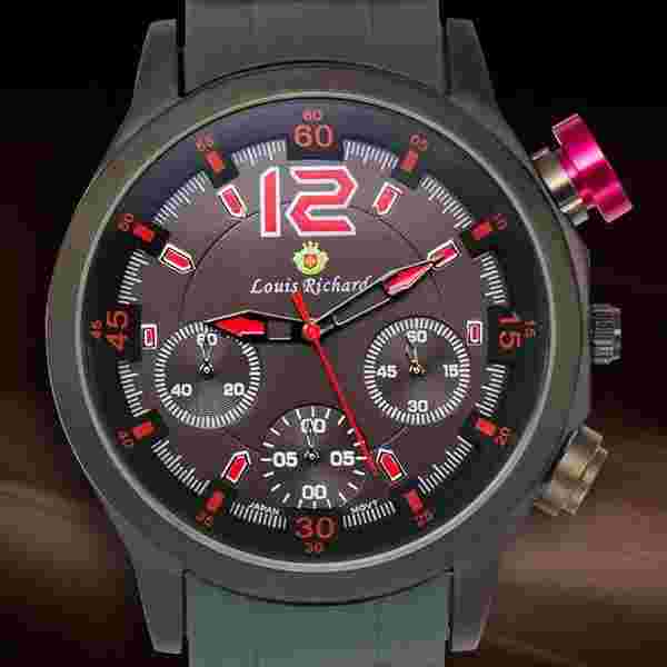 Louis Richard Belvedere Chronograph Mens Watch / MSRP $879.00 ( 4 COLORS )