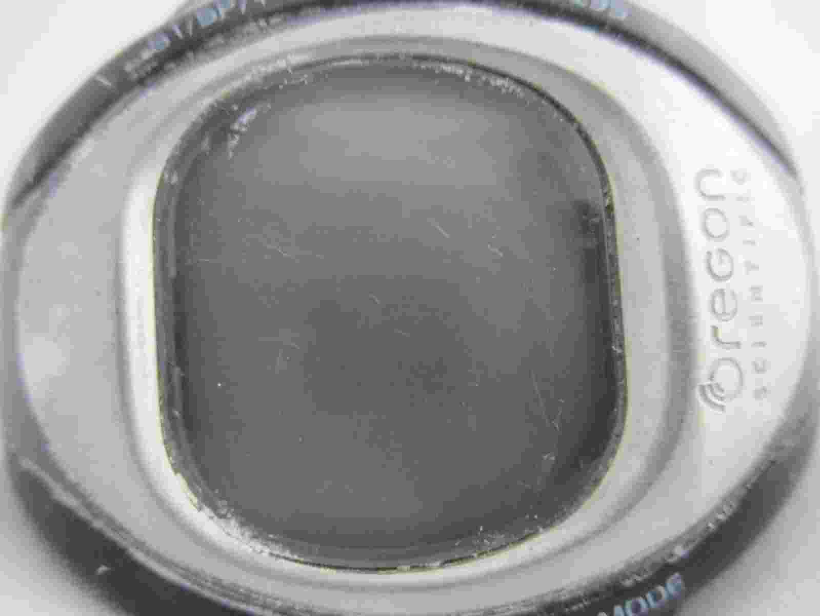Oregon Scientific Digital Watch Gray & Black Buckle Band Water Resist 30m