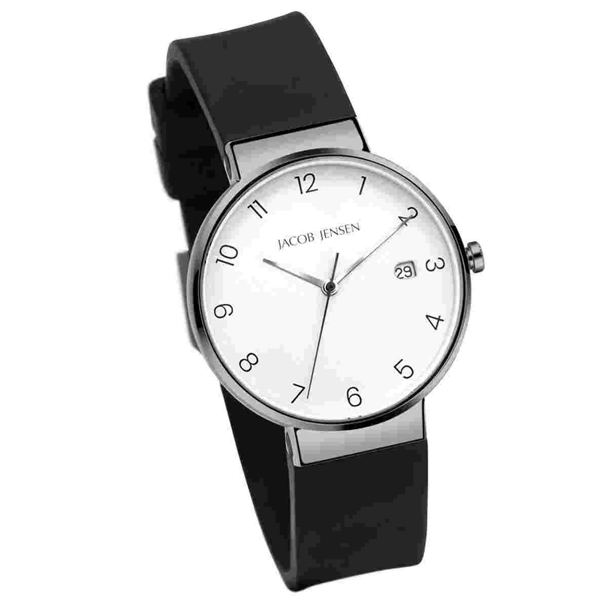 Jacob Jensen Men's Titanium Watch Quartz Black/Grey 181