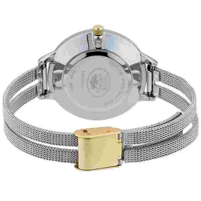 Laura Ashley Womens Split Mesh Band Sunray Dial Watch