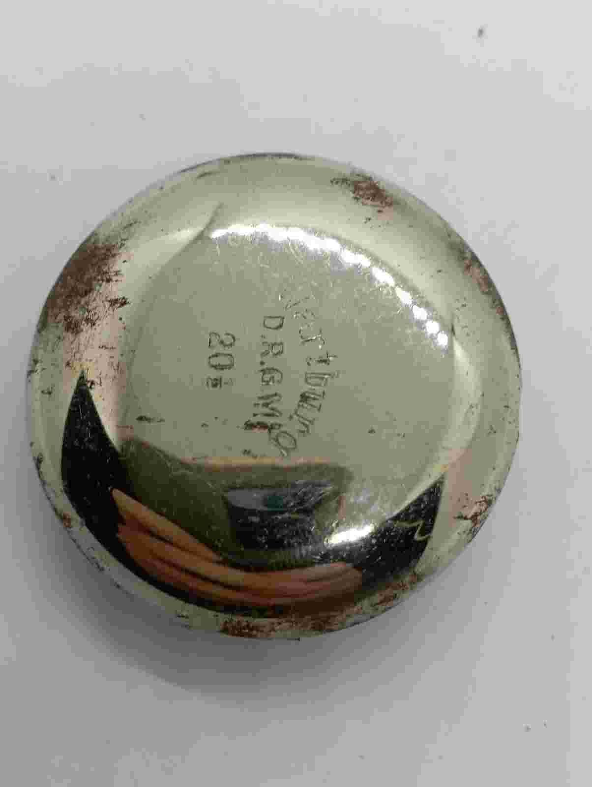 VINTAGE Pocket Watch Holder Protector Box Germany D.R.G.M Wartburg Size 20 1/2