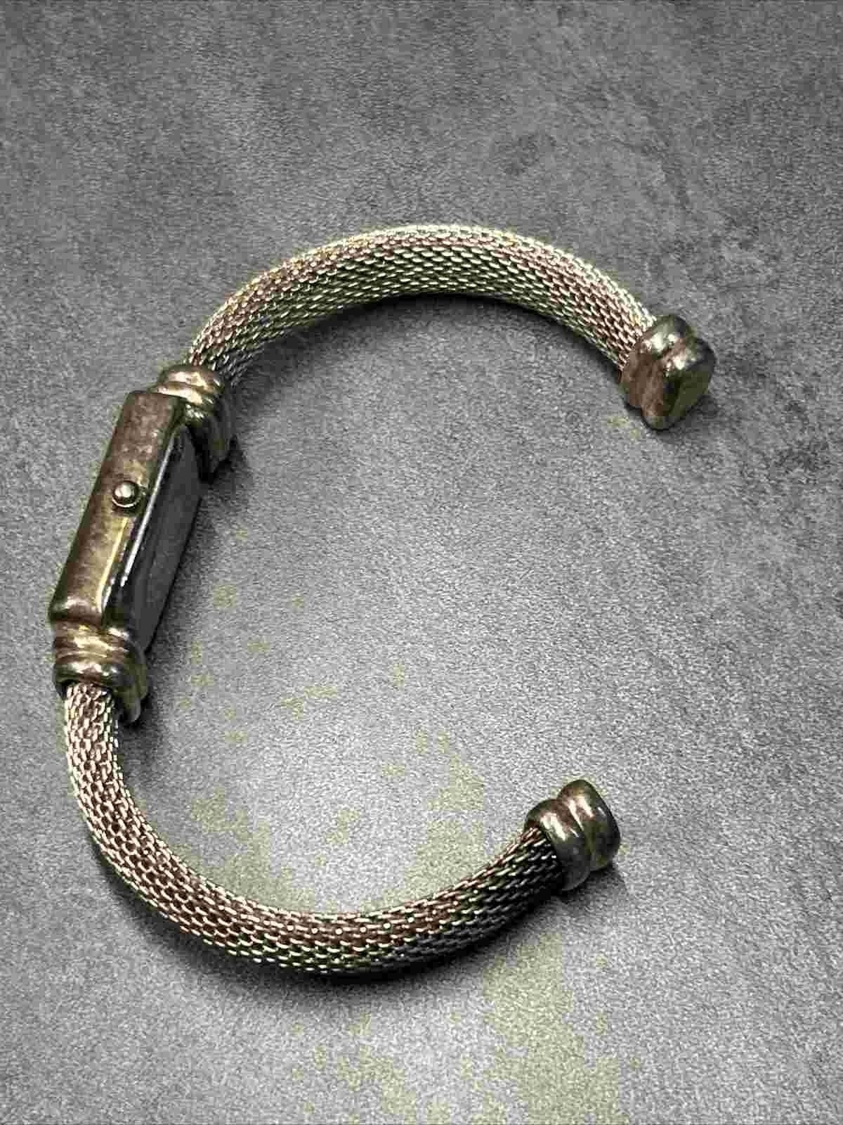 Vintage Women's Alto Cuff Bracelet Watch Japanese Movement ALT112 Gold Mesh